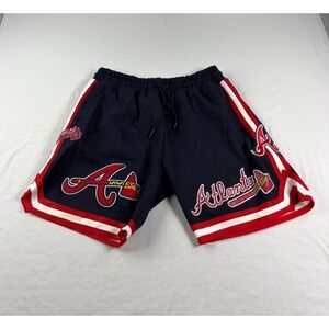 Atlanta Braves Shorts Mens XL Blue Pro Standard Athletic Gym MLB